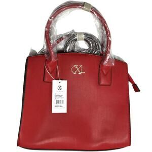 CXL by Christian Lacroix Eiffel Structured Satchel in Red NWT Crossbody
